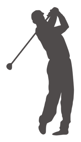 Golfer silhouette